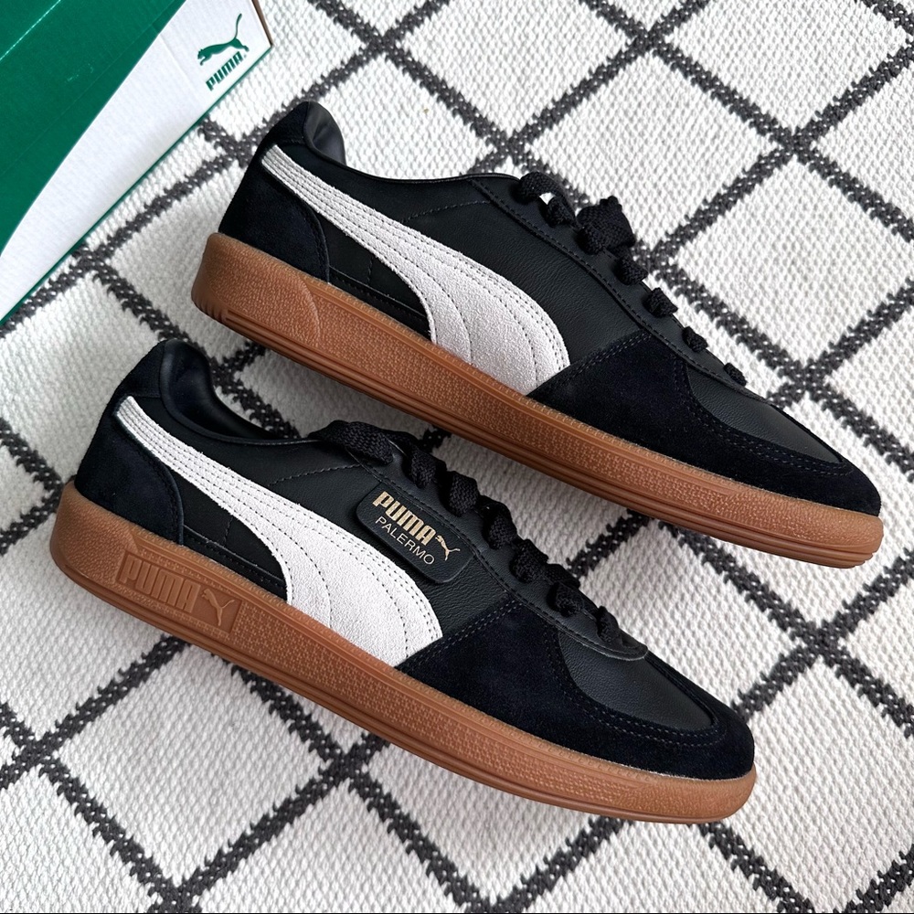 MEN'S PUMA PALERMO LEATHER LOW black 10.5